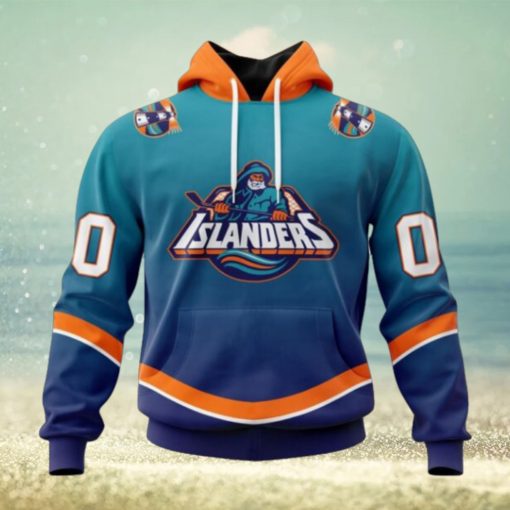 New York Islanders Hoodie Special Retro Gradient Design Hoodie