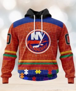 New York Islanders Hoodie Specialized Design With Fearless Aganst Autism Concept Hoodie