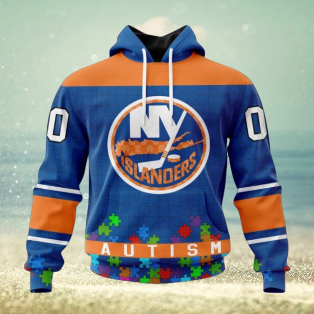 New York Islanders Hoodie Specialized Unisex Kits Hockey Fights Against Autism Hoodie New York Islanders Hoodie Specialized Unisex Kits Hockey Fights Against Autism Hoodie