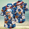 Chicago Bears Tropical Flower Short Sleeve Hawaiian Shirt Gift For Fans NFL