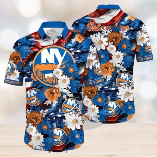 New York Islanders NHL Hawaiian Shirt 4th Of July Independence Day