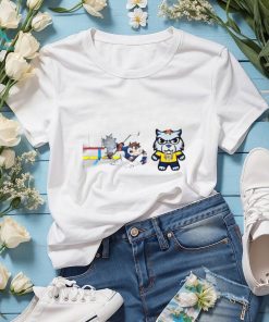 New York Islanders Vs Nashville Predators Nhl 2024 Mascot Cartoon Hockey Shirt, hoodie, sweater, long sleeve and tank top New York Islanders Vs Nashville Predators Nhl 2024 Mascot Cartoon Hockey Shirt