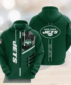 New York Jets 3d All Over Print Hoodie