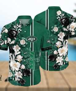 New York Jets Hawaii Shirt Flower Aloha Football Team Summer Gift