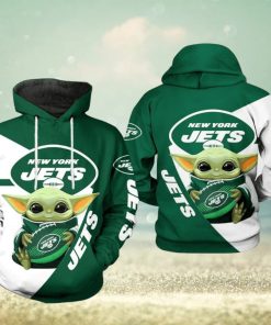 New York Jets Nfl Baby Yoda Team Limited Edition 3d Hoodie