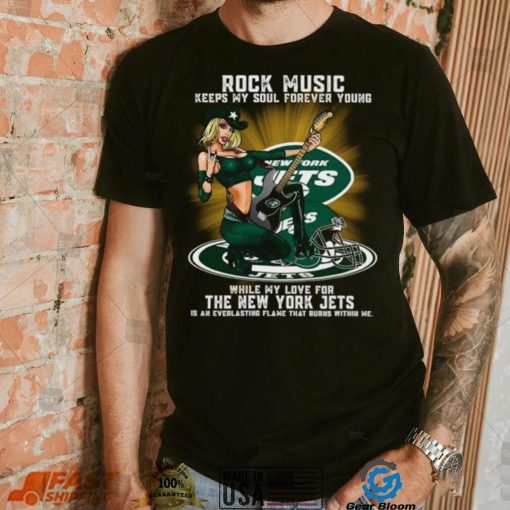 New York Jets rock music keep my soul forever young shirt