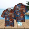 Nba Phoenix Suns Orange Hibiscus Flowers Green Leaves Trendy Hawaiian Shirt Aloha Shirt