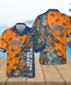 New York Knicks Themed Vibrant Hawaiian Shirt