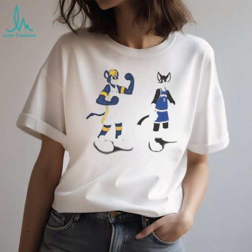 New York Knicks VS Indiana Pacers NBA Mascot T Shirt