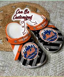 New York Mets Crocs American Flag Clog Shoes Gift