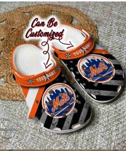 New York Mets Crocs American Flag Clog Shoes Gift