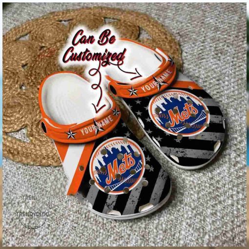 New York Mets Crocs American Flag Clog Shoes Gift