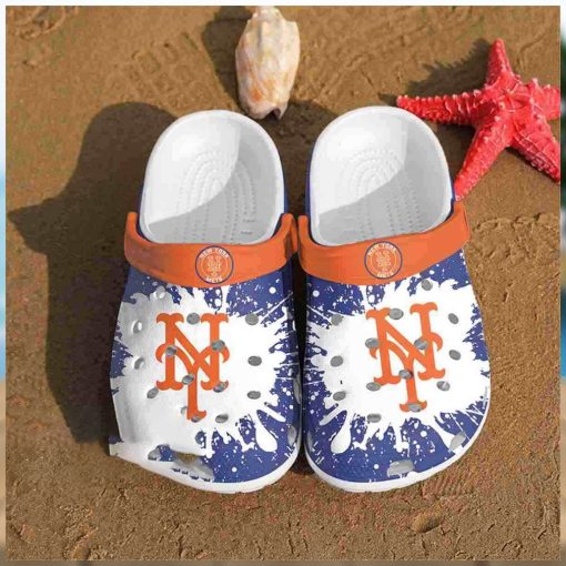 New York Mets Crocs Logo Team Pattern Gift