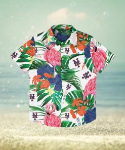 New York Mets Flamingo Hawaiian Shirt