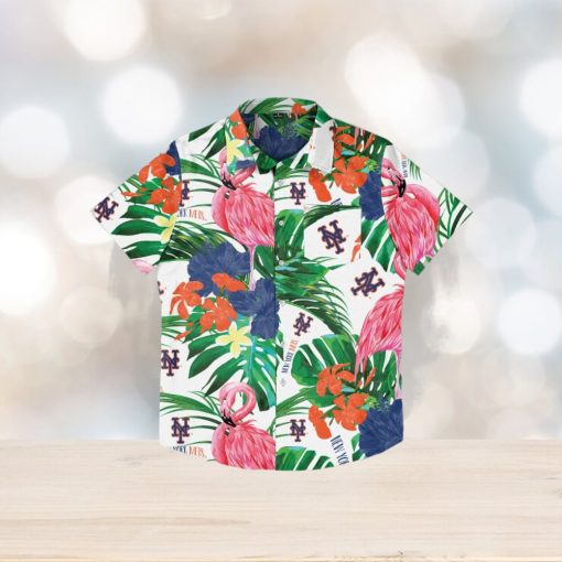 New York Mets Flamingo Hawaiian Shirt