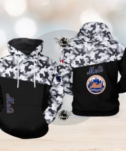New York Mets MLB Camo Veteran 3D Printed Hoodie