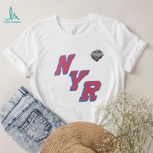 New York Rangers Fanatics Branded White 2024 NHL Stadium Series Logo T Shirt