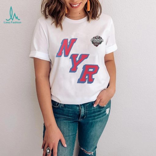 New York Rangers Fanatics Branded White 2024 NHL Stadium Series Logo T Shirt