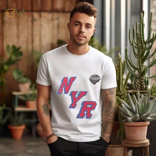 New York Rangers Fanatics Branded White 2024 NHL Stadium Series Logo T Shirt