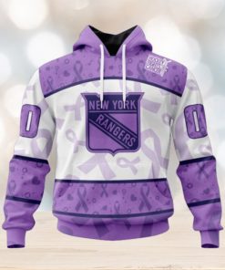 New York Rangers Hoodie Special Lavender – Fight Cancer Hoodie