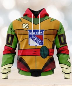 New York Rangers Hoodie Special Teenage Mutant Ninja Turtles Design Hoodie