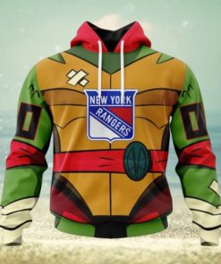 New York Rangers Hoodie Special Teenage Mutant Ninja Turtles Design Hoodie