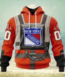New York Rangers Hoodie Star Wars Rebel Pilot Design Hoodie