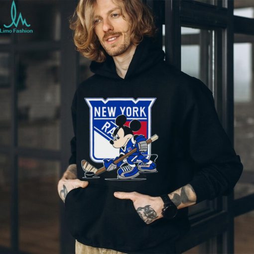 New York Rangers NHL Mickey Mouse Player Unisex Adult t shirt