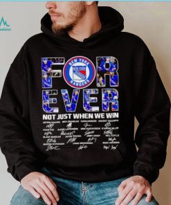 New York Rangers forever not just when we win signatures shirt