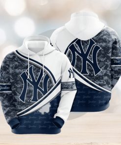 New York Yankees 3d 9sjf7 All Over Print Hoodie