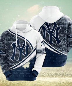 New York Yankees 3d 9sjf7 All Over Print Hoodie