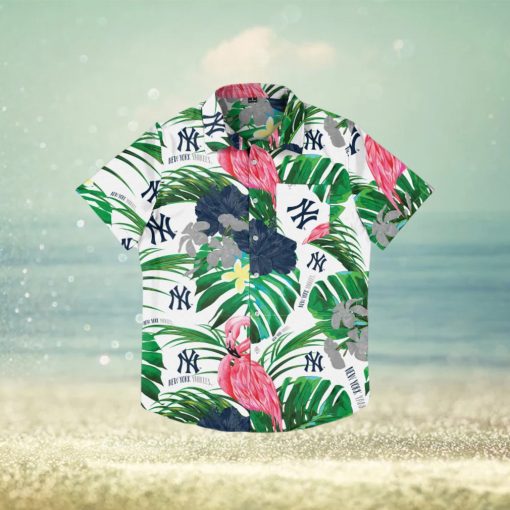 New York Yankees Flamingo Hawaiian Shirt