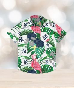 New York Yankees Flamingo Hawaiian Shirt