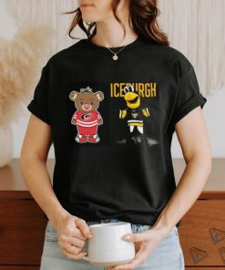 News Pittsburgh Penguins VS Carolina Hurricanes NHL 2024 mascot cartoon hockey shirt