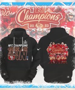 Nfc Champions 49ers Are All In Super Bowl Lviii Black Hoodie