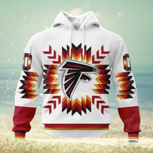 Nfl Atlanta Falcons Special Design Part With Native Pattern Hoodie 3D All Over Print