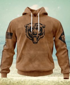 Nfl Chicago Bears Special Salute To Service For Veterans Day Full Printed Hoodie 3D All Over Print