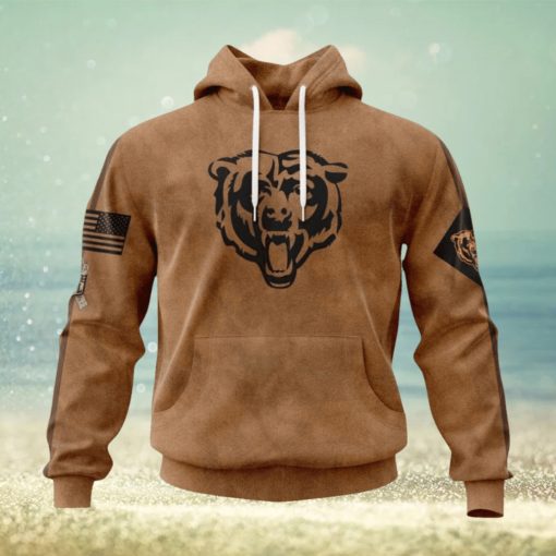 Nfl Chicago Bears Special Salute To Service For Veterans Day Full Printed Hoodie 3D All Over Print