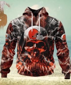 Nfl Cleveland Browns Special Expendables Skull Design Hoodie 3D All Over Print