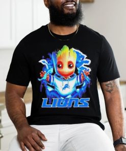 Nfl Detroit Lions Baby Groot Shirt