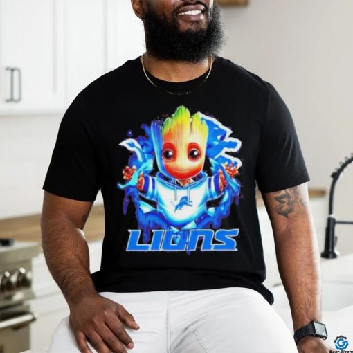 Nfl Detroit Lions Baby Groot Shirt