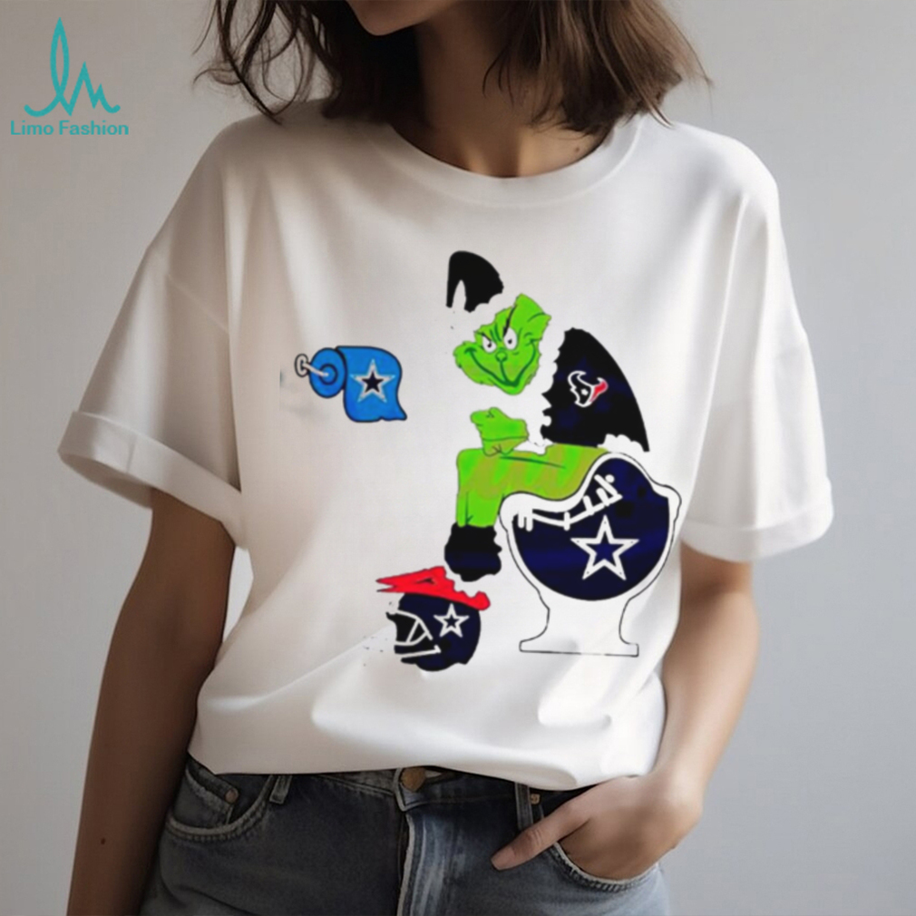Nfl Grinch Houston Texans And Dallas Cowboys Shirt Nfl Grinch Houston Texans And Dallas Cowboys Shirt