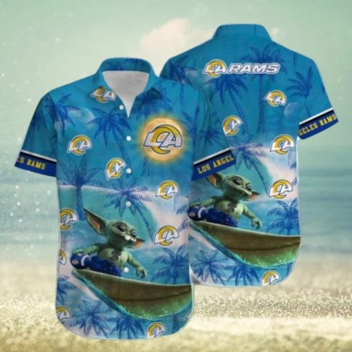 Nfl Los Angeles Rams Baby Yoda Style Hot Trends Summber Trendy Hawaiian Shirt Aloha Shirt