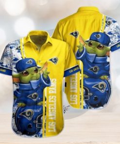 Nfl Los Angeles Rams Baby Yoda Style Hot Trends Summber Trendy Hawaiian Shirt V2 Aloha Shirt