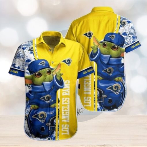 Nfl Los Angeles Rams Baby Yoda Style Hot Trends Summber Trendy Hawaiian Shirt V2 Aloha Shirt