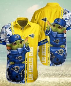 Nfl Los Angeles Rams Baby Yoda Style Hot Trends Summber Trendy Hawaiian Shirt V2 Aloha Shirt