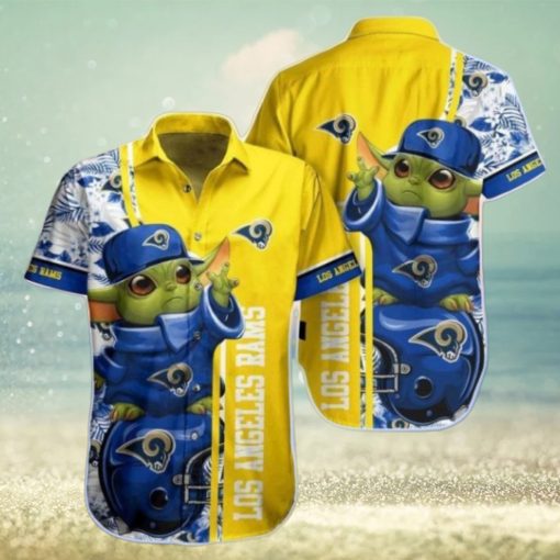 Nfl Los Angeles Rams Baby Yoda Style Hot Trends Summber Trendy Hawaiian Shirt V2 Aloha Shirt