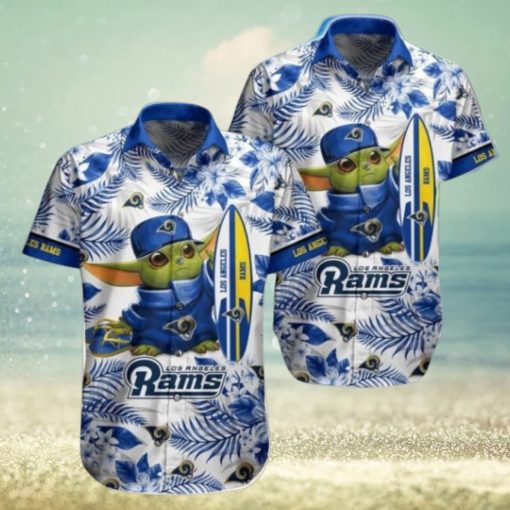 Nfl Los Angeles Rams Baby Yoda Style Hot Trends Summber Trendy Hawaiian Shirt V4 Aloha Shirt