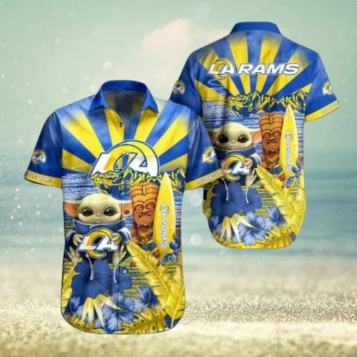 Nfl Los Angeles Rams Baby Yoda Style Hot Trends Summber Trendy Hawaiian Shirt