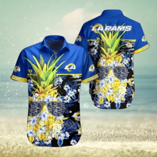 Nfl Los Angeles Rams Pineapple Design New Trending Trendy Hawaiian Shirt Aloha Shirt